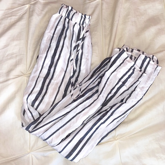 Striped Wide Leg Pants (part of matching set) - Picture 4 of 5